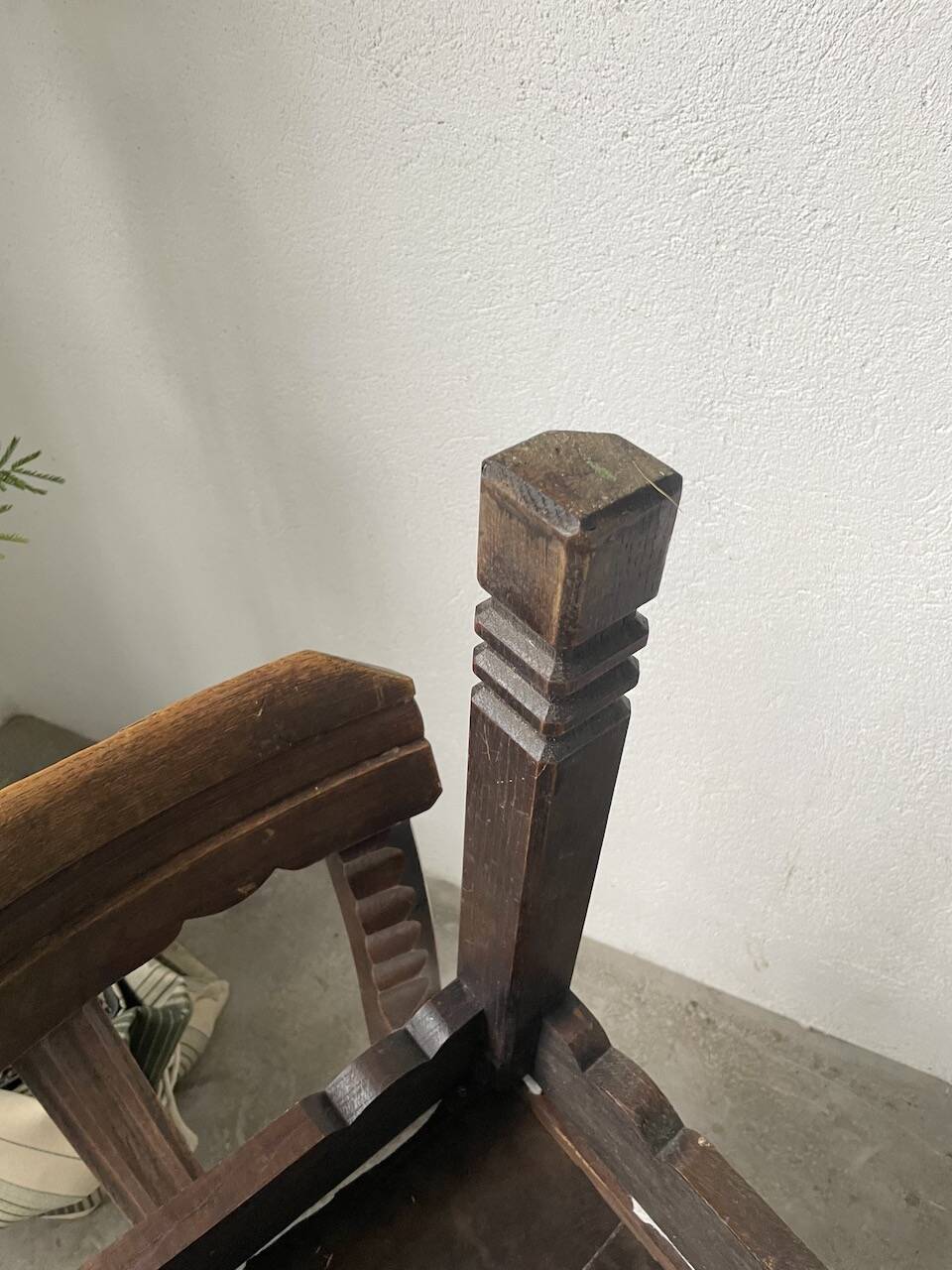 Set of 6 brutalist chairs from the 1940s