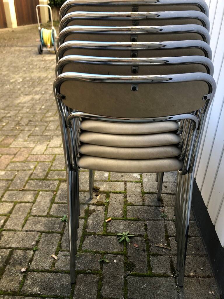 6 vintage Souvignet chairs