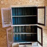 Meuble vitrine en teck ancien
