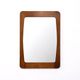 Vintage wooden mirror by Aksel Kjersgaard for Illums Bolighus, 1960s