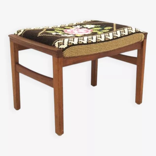 Ottoman scandinave en teck, Suède, 1950