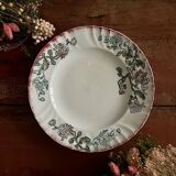 Set of 12 Longwy flat plates, Chrysanthemums model