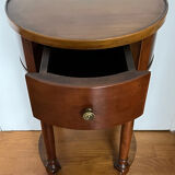 Cherry wood pedestal table