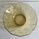 Yellow glass salad bowl