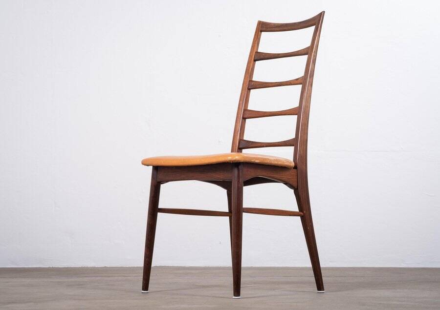 Lis Dining Chairs in Rosewood by Niels Koefoed, Denmark, 1960s, Set of 4
