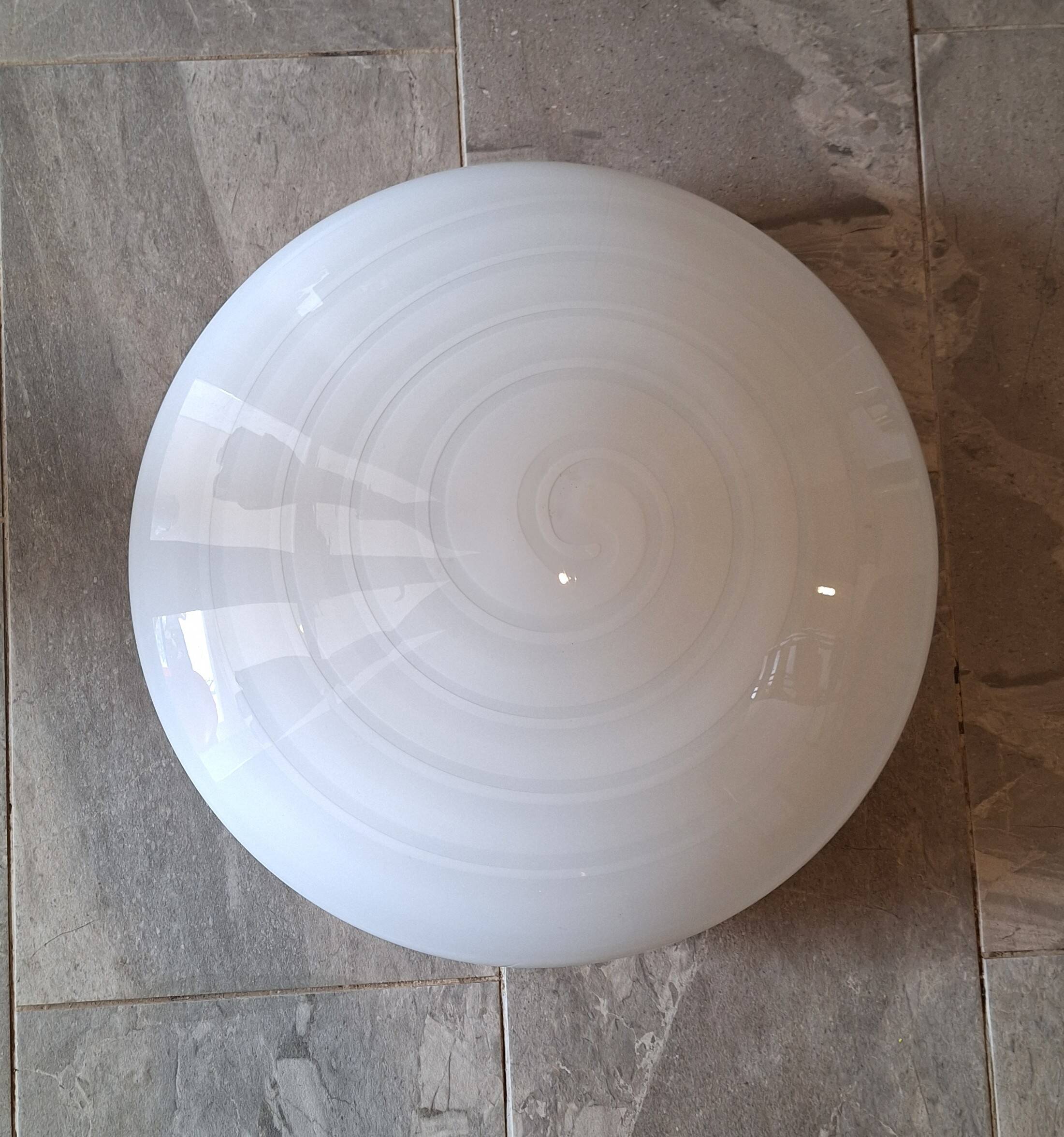 Plafonnier Plafoniera vintage en verre de Murano italien