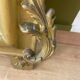 Large mirror with pediment XVIII eme gilded  86x150cm