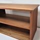 Shop display case shelf to lay in oak wood and old patinated pine
