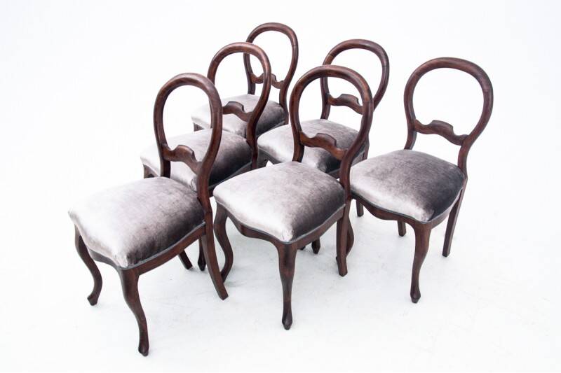 Antique chairs, Northern Europe, circa 1880. After restoration.