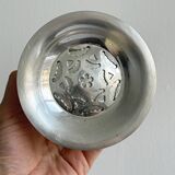 Silver-plated metal butter dish Coquillor