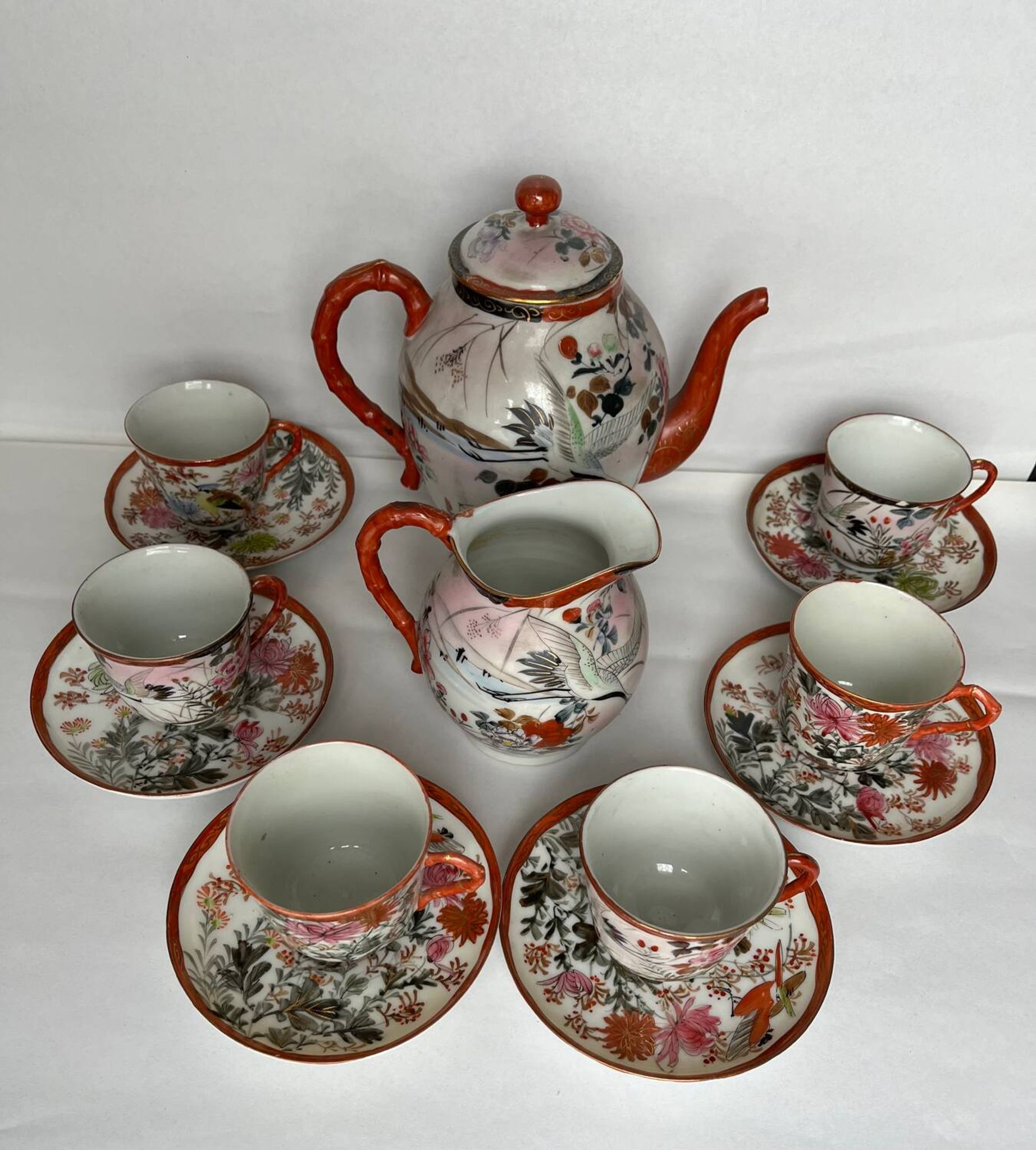 Service à thé en porcelaine fine 14 pièces