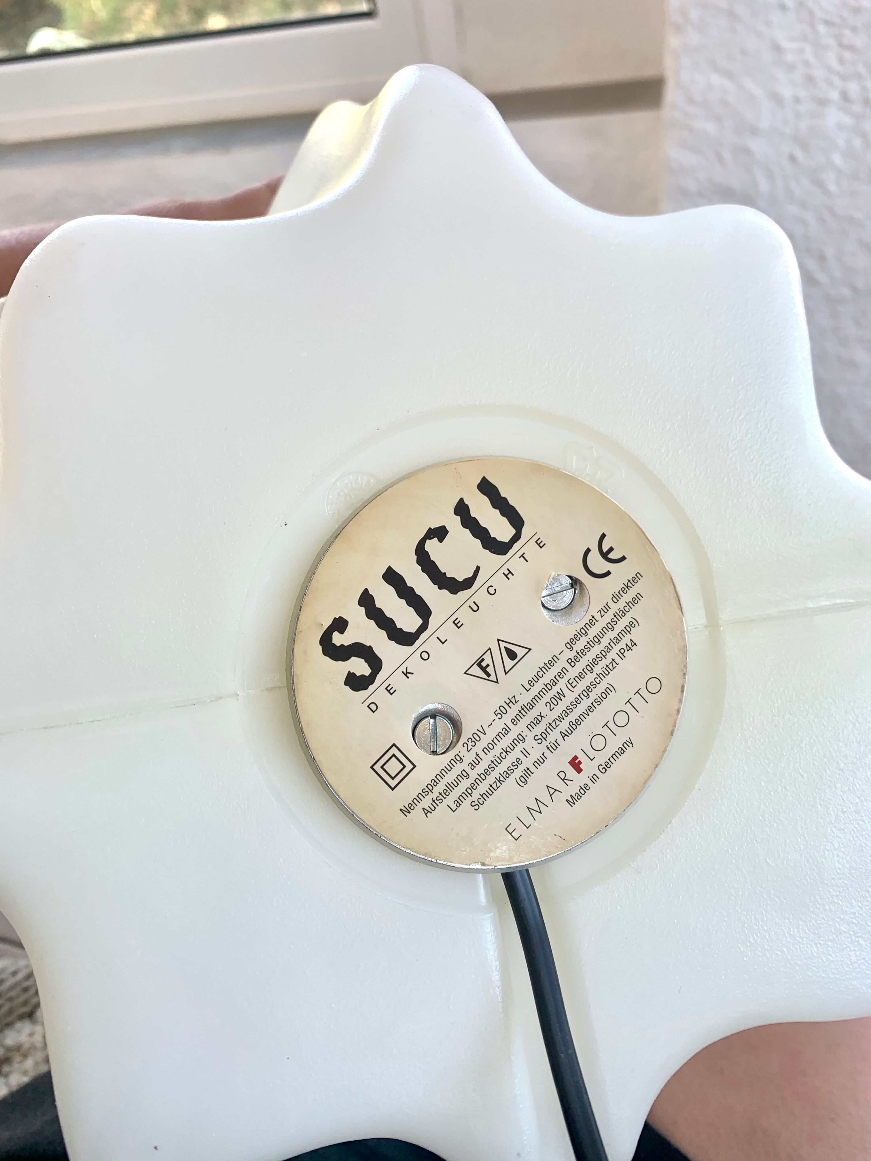 "Sucu" lamp by Elmar Flötotto for Art Nowo, &970