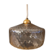 Smoked glass hanging lamp