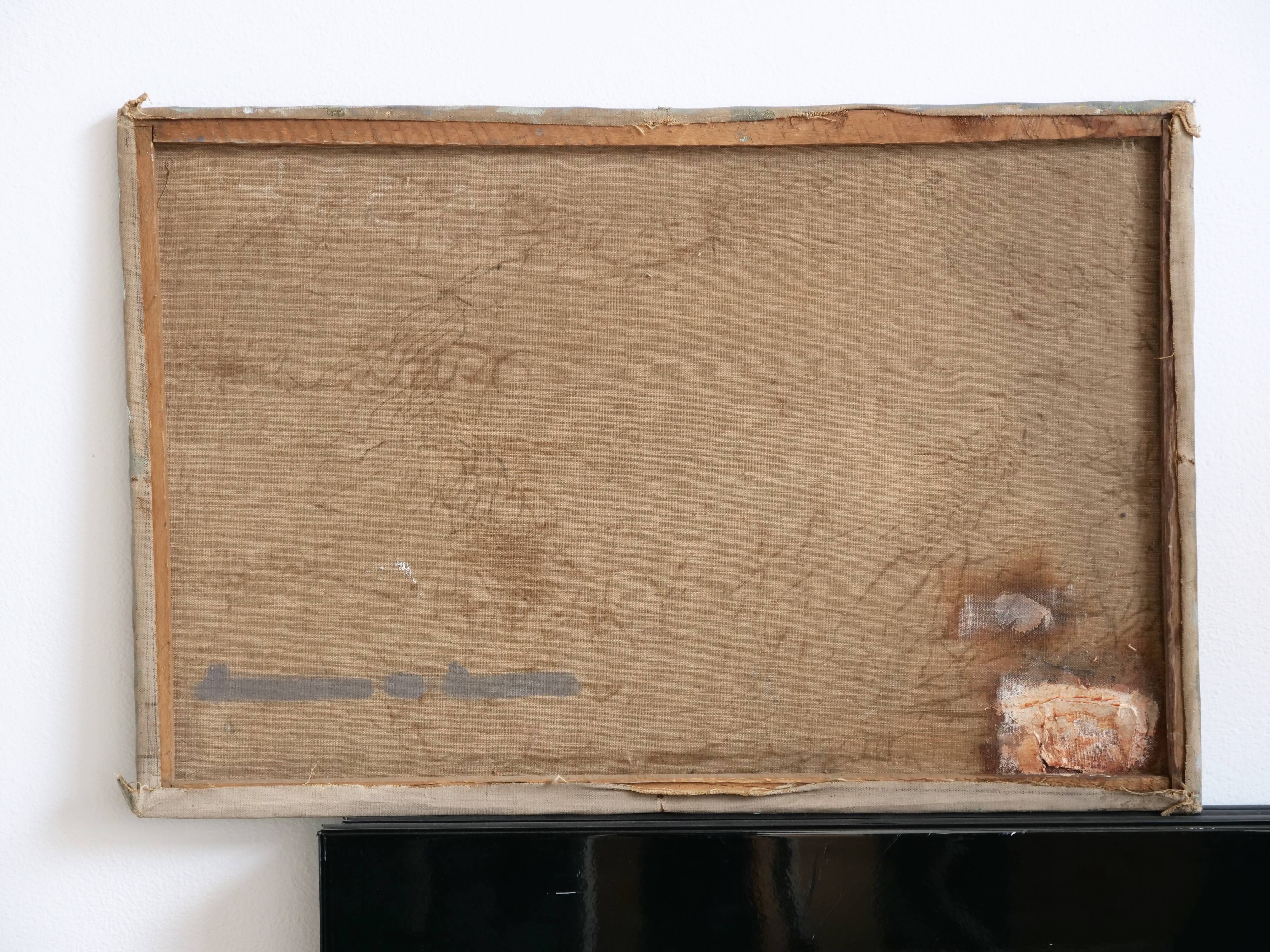 Tableau nu allongé art naïf