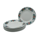 Flat plates Digoin Sarreguemines, "Bagatelle"