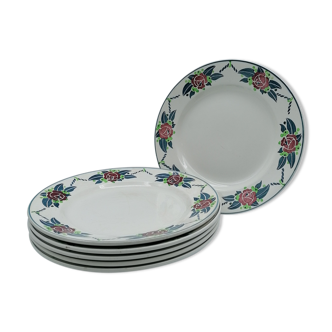 Flat plates Digoin Sarreguemines, "Bagatelle"