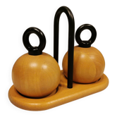 Pepper and salt mills designed by C Jörgensen for Bodum Denmark. late 20th century.