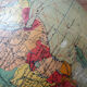 Globe terrestre Taride vintage des années 1940 - 37cm