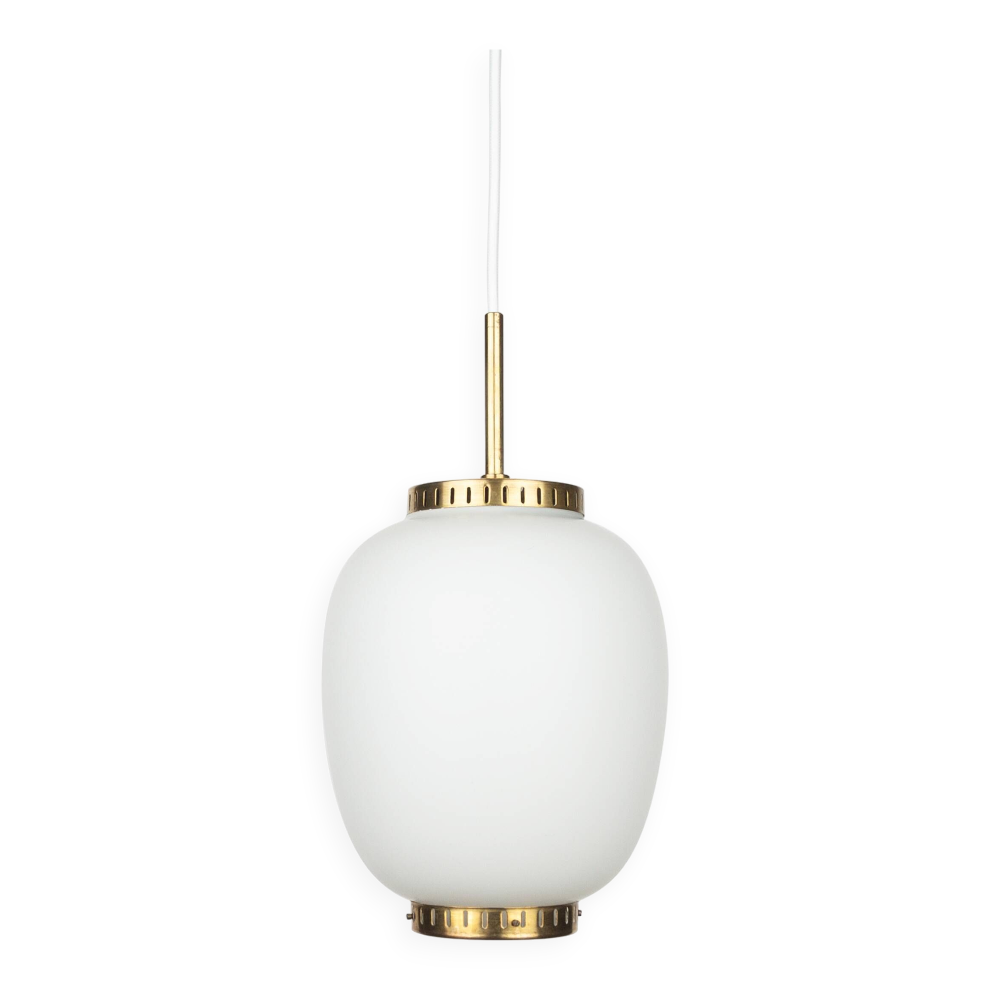 Suspension vintage danoise Kina par Bent Karlby, Lyfa, 1946