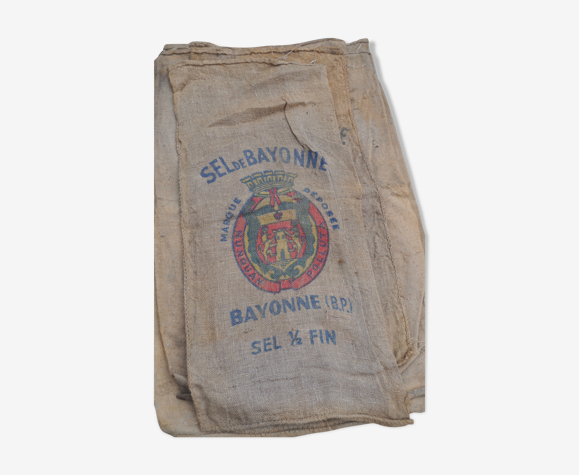 Sac en toile de jute sel de Bayonne