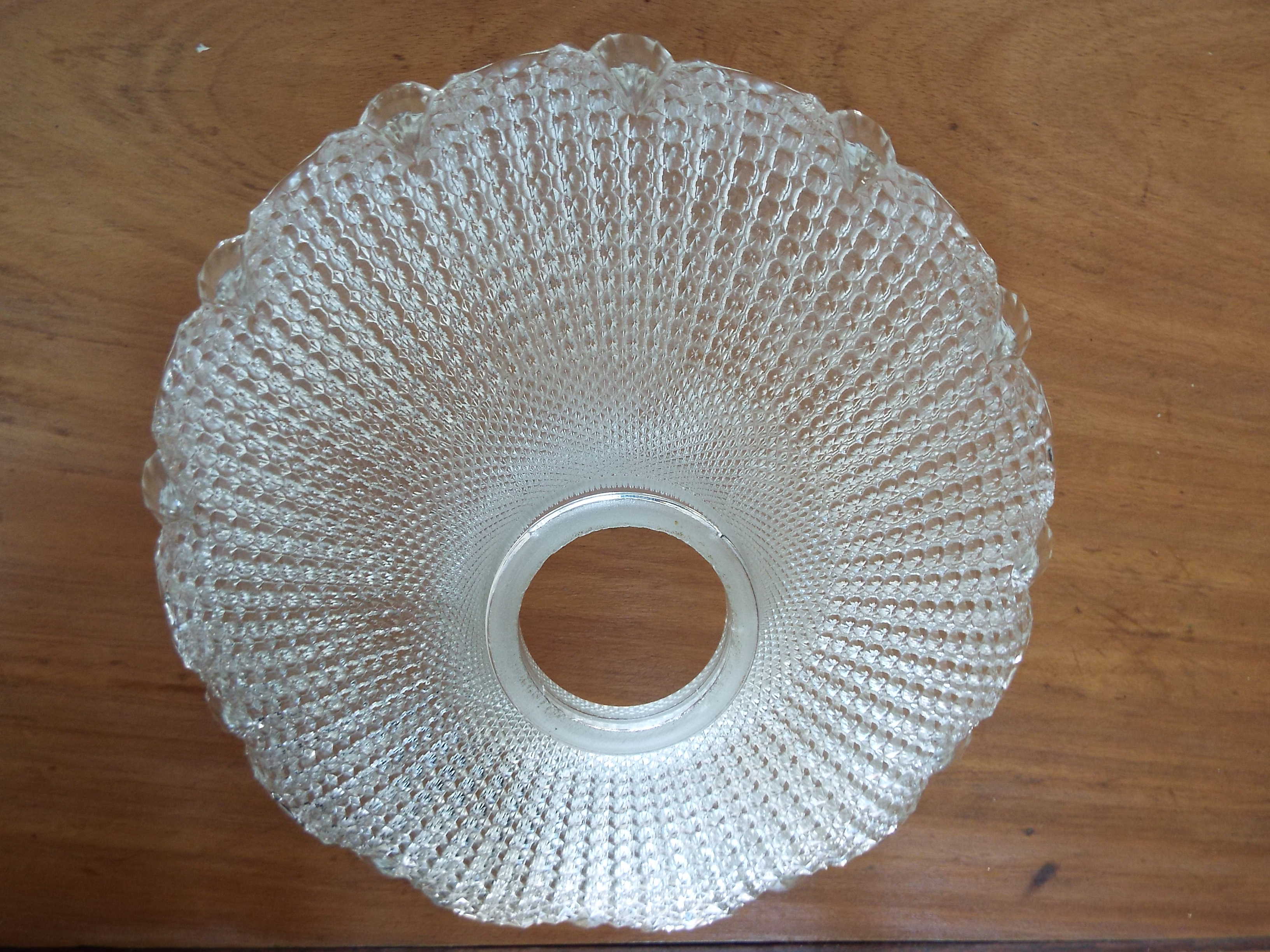 molded glass lampshade