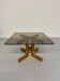 Vintage coffee table in wood and smoked glass, Scandinavian design, 70s
