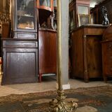 Floor lamp with adjustable height in bronze XIXth style Restoration feet claws