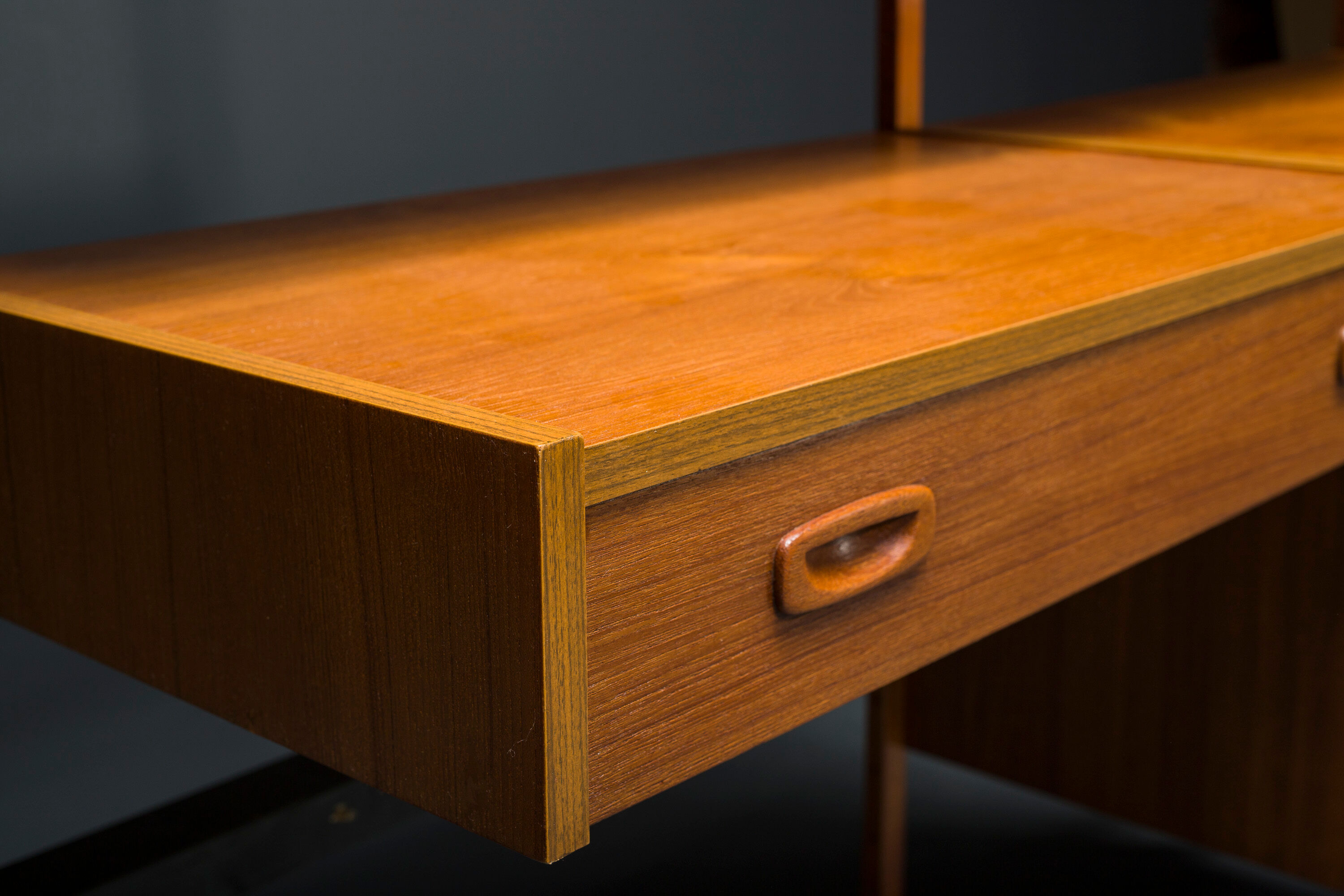 Danish teak ps modular wall units by preben sørensen for randers møbelfabrik, 1960s, set of 11