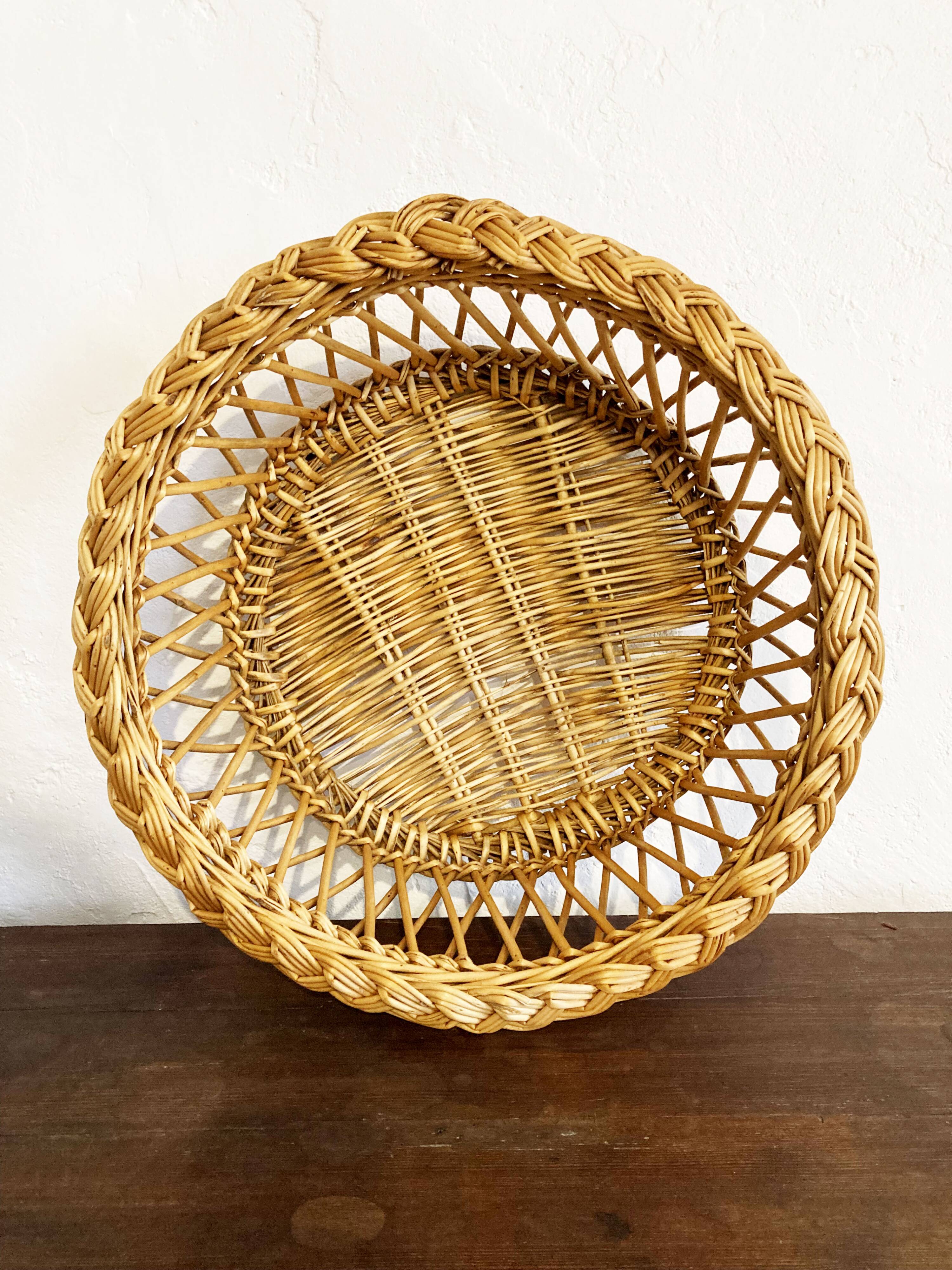 Duo of wicker baskets