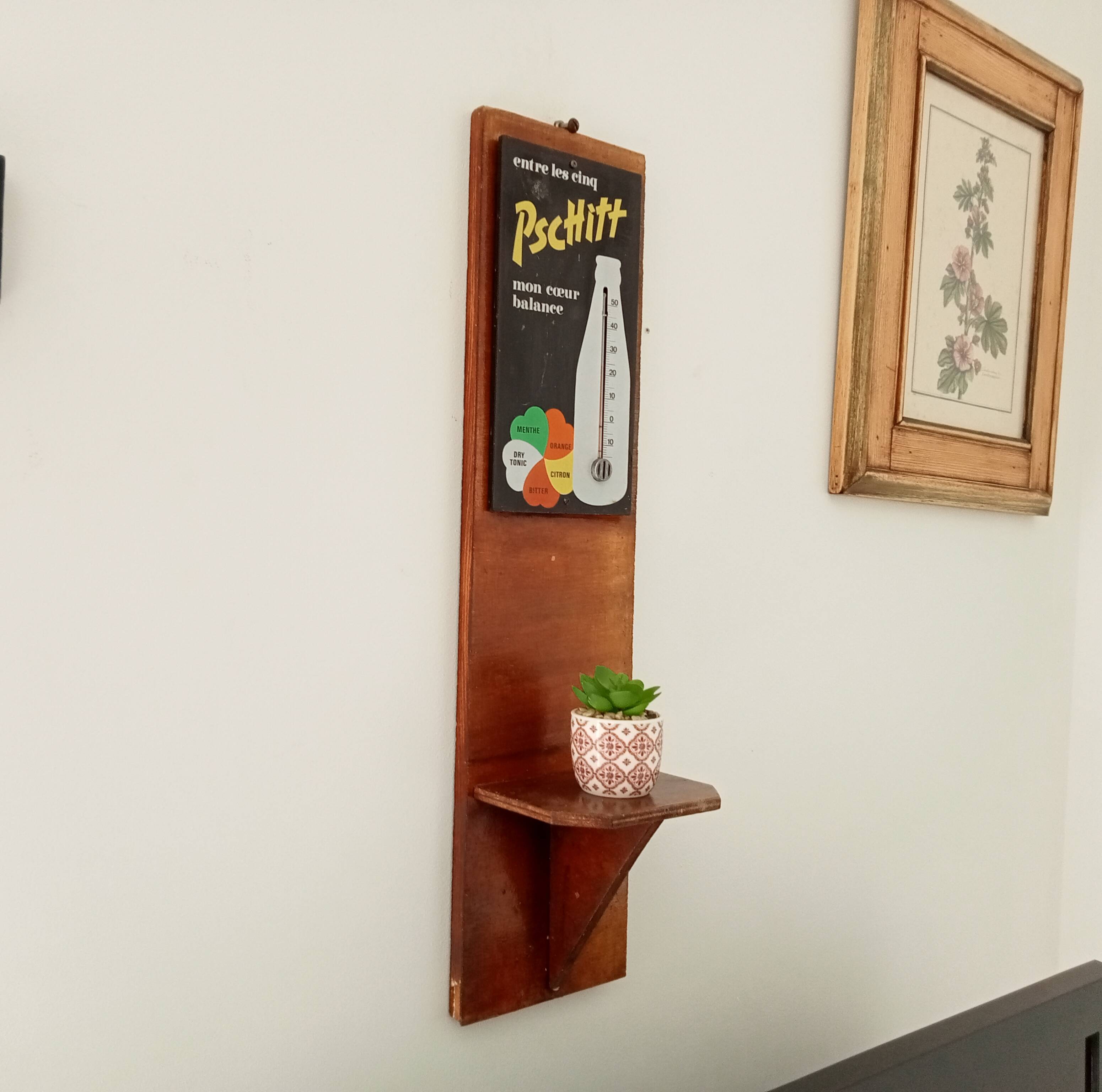 Pschitt soda advertising thermometer shelf 60s/70s
