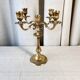 5-light brass candlestick