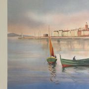 Signed lithograph by the Provençal French artist Victor Zarou.