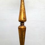 French work from the 1930s Wrought iron floor lamp decorated with gold leaf H. 160 cm