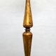 French work from the 1930s Wrought iron floor lamp decorated with gold leaf H. 160 cm