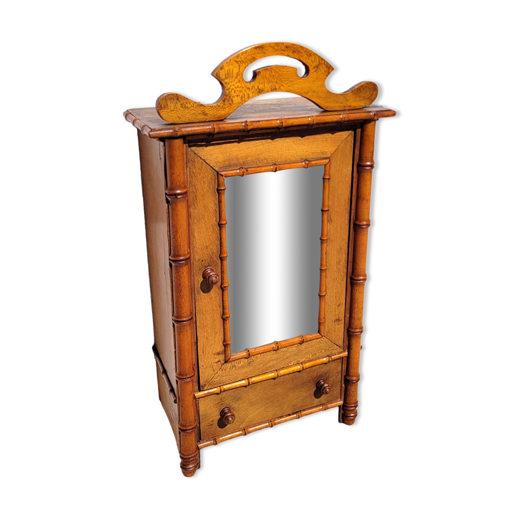 Armoire De Poupée En Bambou - Miniature Meuble Poupée (Occasion)