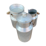 3 Vintage aluminium old milk pot 1950