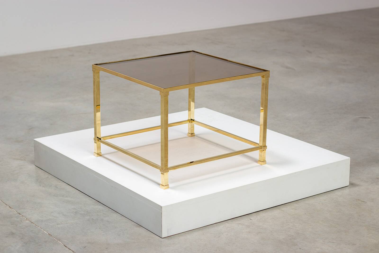 Brass structure side tables 1970 France circa 1970