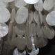 Large chandelier of the 60s/70s mother-of-pearl stamps