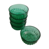 Series of 5 green cups