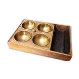 Wood and brass vacuum