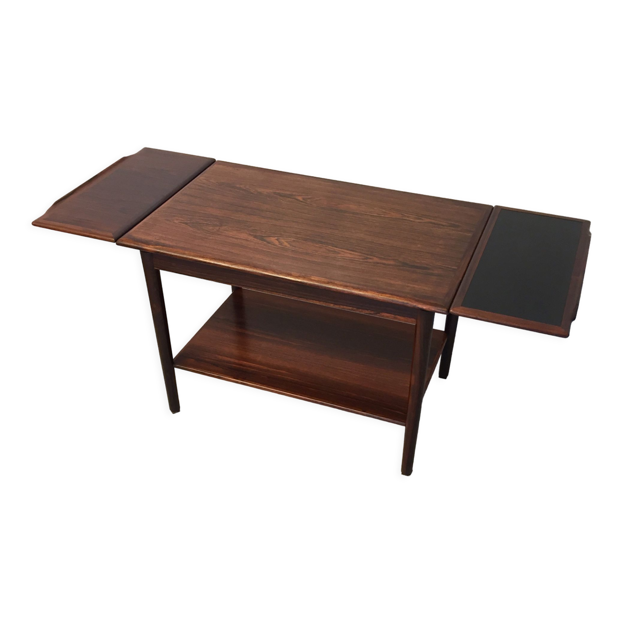 Danish extendable serving cart in palissander midcentury 1960s