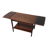 Chariot de service extensible danois en palissandre mid century 1960s