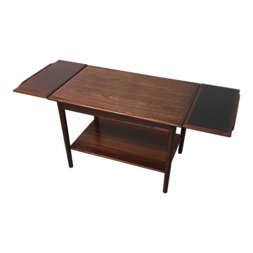 Chariot de service extensible danois en palissandre mid century 1960s