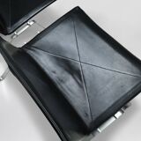 Black Leather Vintage Poul Kjaerholm PK22s for E. Kold Christensen 1960s