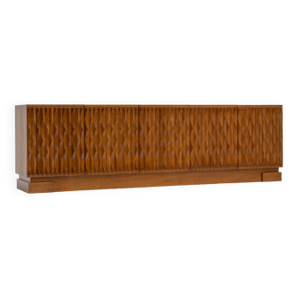 Midcentury Brutalist Oak Sideboard, Belgium