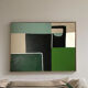 Abstract painting geometric shapes "Life" 100x81 cm