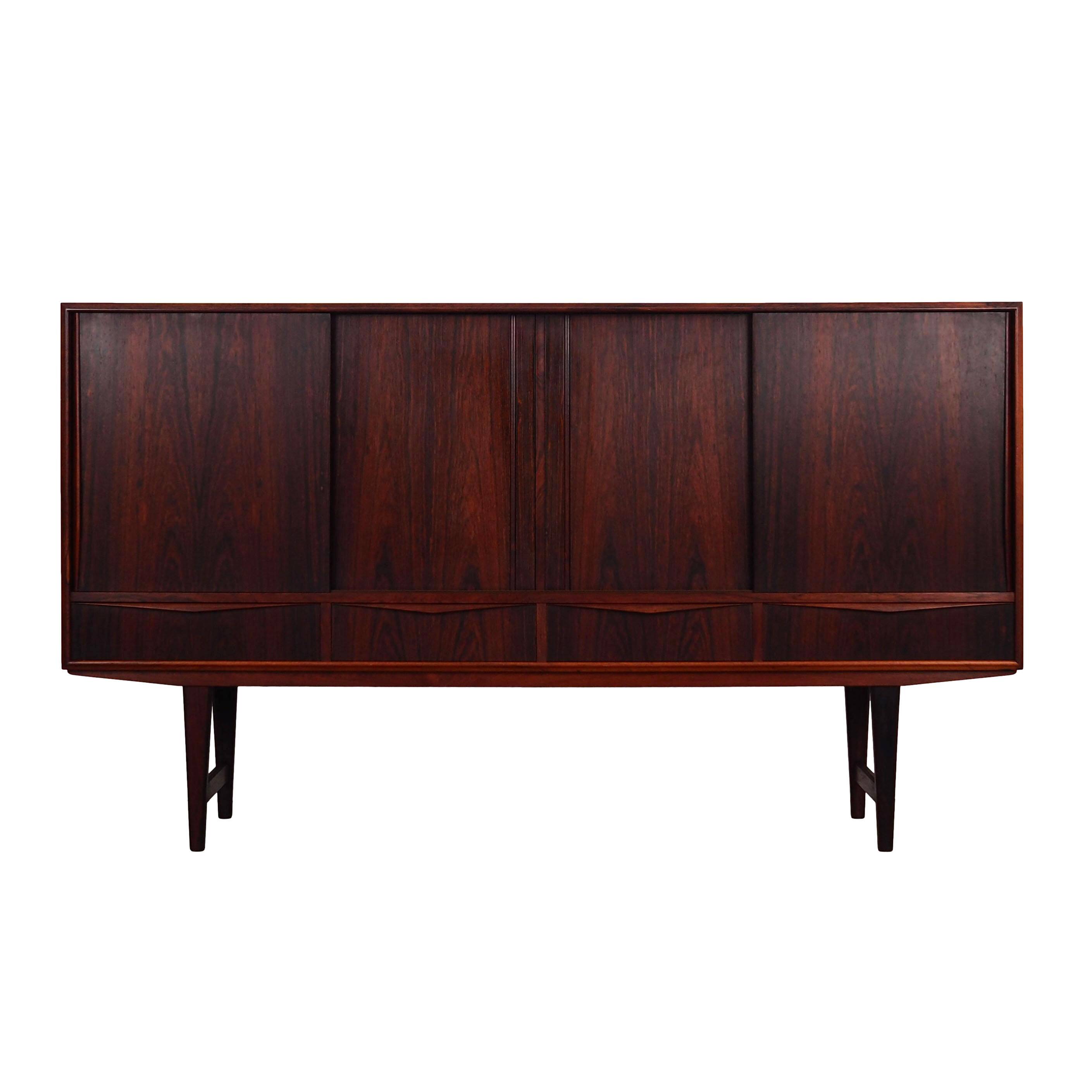 Rosewood highboard, Danish design, 1960s, designer: E.W. Bach