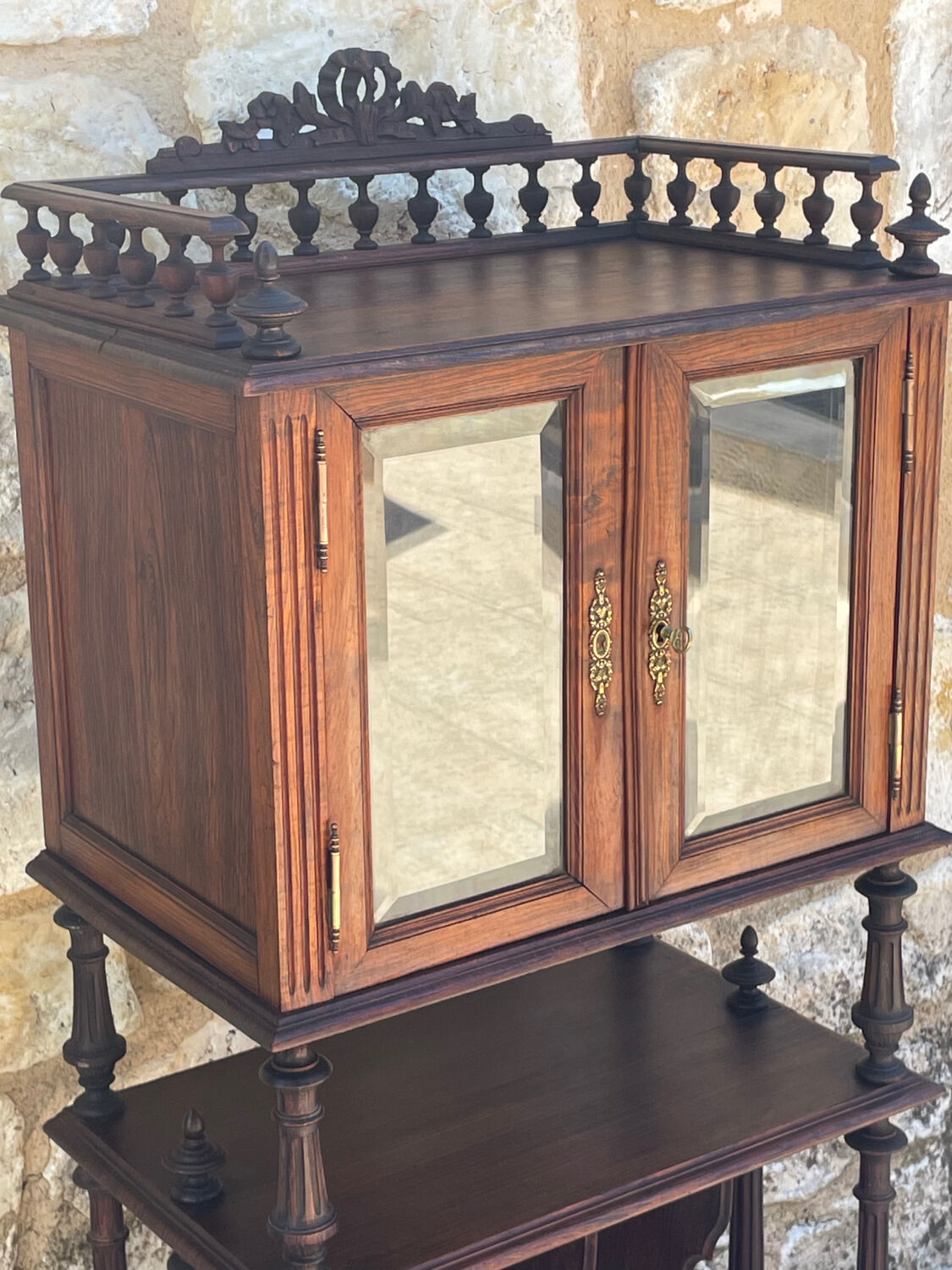 Napoleon III Style Mahogany Music Cabinet