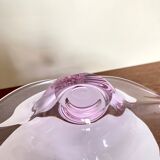 Murano - organic glass sculpture center bowl - Lilac