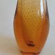 Golden orange orchid vase from Kastrup Glassworks 1950